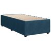 vidaXL Box spring postel s matrac&iacute; modr&aacute; 90 x 200 cm samet