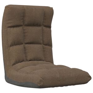 vidaXL Skl&aacute;dac&iacute; leno&scaron;ka na podlahu hněd&aacute; textil