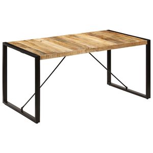 vidaXL J&iacute;deln&iacute; stůl 160 x 80 x 75 cm masivn&iacute; mangovn&iacute;kov&eacute; dřevo