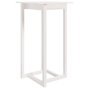 vidaXL Barov&yacute; stolek b&iacute;l&yacute; 60 x 60 x 110 cm masivn&iacute; borov&eacute; dřevo