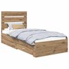 vidaXL R&aacute;m postele s čelo Artisanov&yacute; dub 90 x 200 cm Kompozitn&iacute; dřevo