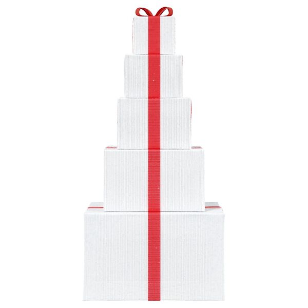 vidaXL Vánoční dekorace dárková krabička 250teple bílých LED