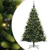 vidaXL Uměl&yacute; skl&aacute;dac&iacute; v&aacute;nočn&iacute; stromeček 300 LED Zelen&aacute; 210 cm PVC a PE