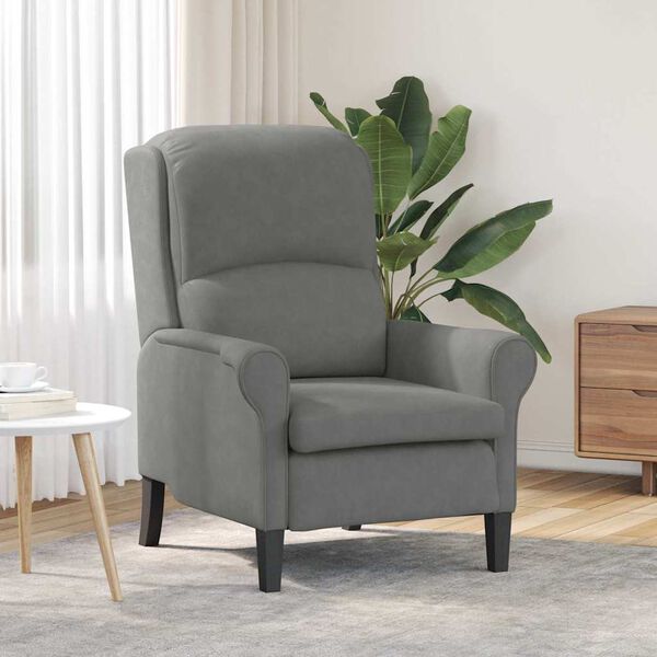 vidaXL křeslo Tmavě šedá 76 x 94 x 102 cm Mikrovlákno