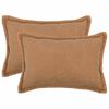 vidaXL Povlak na pol&scaron;t&aacute;ř 2 pcs HOUTEN B&eacute;žov&aacute; 50 x 75 cm Boucl&eacute;