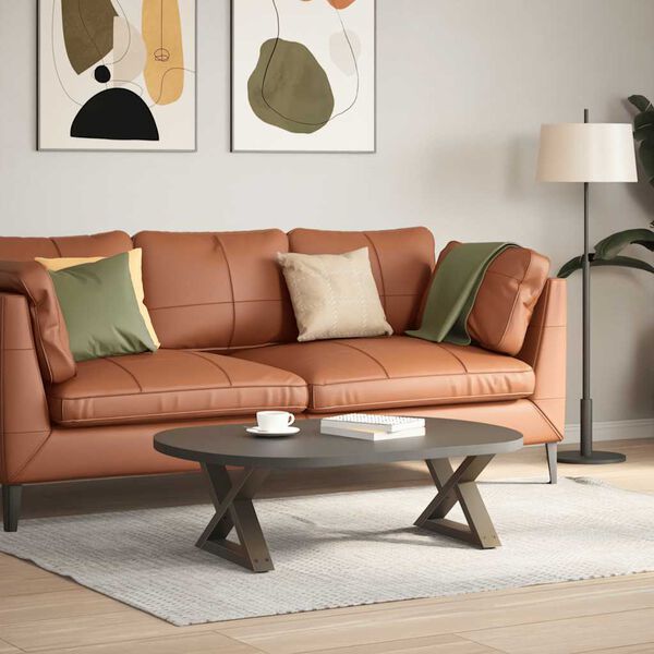 vidaXL Nohy konferenčn&iacute;ho stolku 2 ks př&iacute;rodn&iacute; ocel 50 x (30-31,3) cm ocel