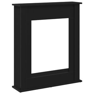 vidaXL Krbov&yacute; r&aacute;m čern&yacute; dub 75x20x87,5 cm, konstrukčn&iacute; dřevo