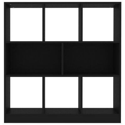 vidaXL Knihovna černá 97,5 x 29,5 x 100 cm dřevotříska
