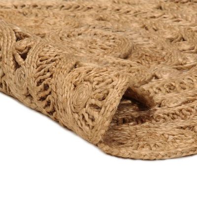 vidaXL Kusový koberec ručně pletený juta 150 cm kulatý