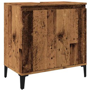vidaXL Skř&iacute;ňka pod umyvadlo old wood 58 x 33 x 60 cm kompozitn&iacute; dřevo