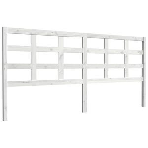 vidaXL Čelo postele b&iacute;l&eacute; 205,5 x 4 x 100 cm masivn&iacute; borovice