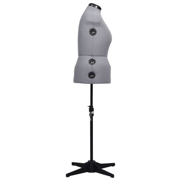 vidaXL Nastavitelná dámská figurína šedá L vel. 44–50
