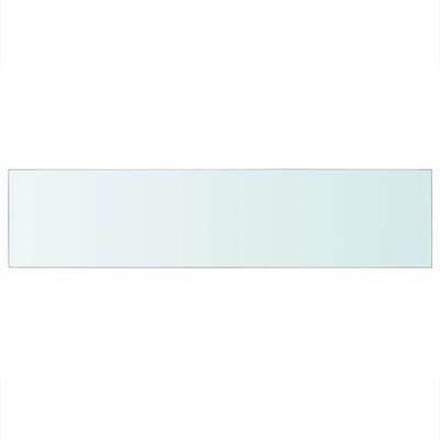 vidaXL Policová deska sklo čiré 110x25 cm