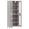 vidaXL Skř&iacute;ň highboard &scaron;ed&aacute; sonoma 69,5 x 34 x 180 cm kompozitn&iacute; dřevo