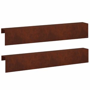 vidaXL Kryc&iacute; profil na zahradn&iacute; obruby 2 ks 100 x 10 x 15 cm