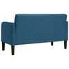 vidaXL Loveseat Sofa modr&aacute; 109 cm samet