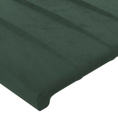 vidaXL Čelo postele tmavě zelené 80 x 5 x 78/88 cm samet