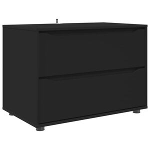 vidaXL &Uacute;ložn&aacute; skř&iacute;ňka 80 x 48 x 57 cm Kompozitn&iacute; dřevo Čern&aacute;