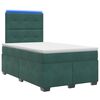 vidaXL Postel boxspring s matrac&iacute; Tmavě zelen&aacute; 120 x 200 cm Samet