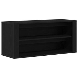 vidaXL Botn&iacute;k čern&yacute; dub 100 x 35 x 45 cm, konstrukčn&iacute; dřevo
