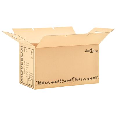 vidaXL Kartónové krabice na stěhování XXL 80 ks 60 x 33 x 34 cm