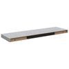 vidaXL Plovouc&iacute; n&aacute;stěnn&eacute; police 4 ks betonově &scaron;ed&eacute; 80x23,5x3,8 cm MDF