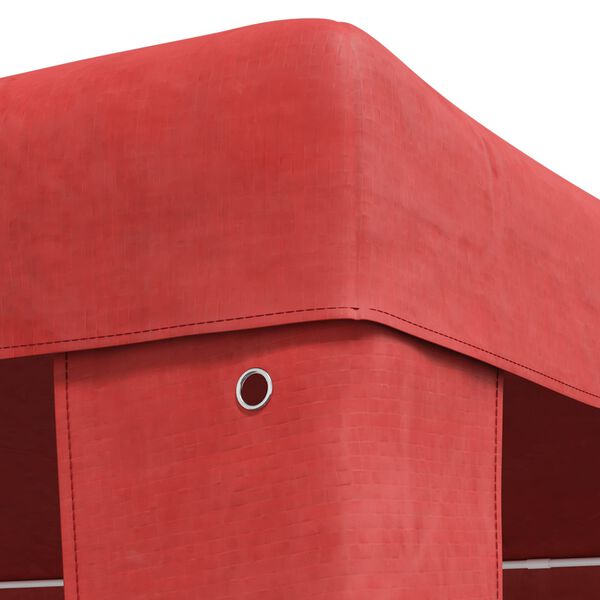 vidaXL Party Stan Červen&aacute; 400 x 300 x 255 cm PE a ocel