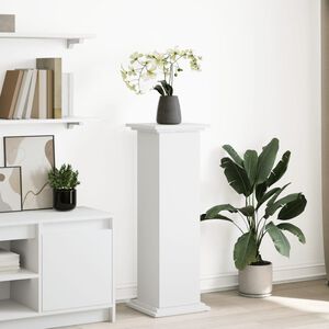 vidaXL V&yacute;stavn&iacute; stojan s &uacute;ložn&yacute;m prostorem b&iacute;l&yacute; 31x30x90 cm kompozit