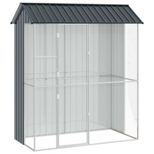 vidaXL Ptač&iacute; klec Antracit 215 x 110 x 247 cm Pozinkovan&aacute; ocel