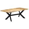 vidaXL J&iacute;deln&iacute; stůl 200 x 100 x 75 cm masivn&iacute; mangovn&iacute;kov&eacute; dřevo