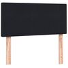 vidaXL Box spring postel s matrac&iacute; čern&yacute; 80x220 cm samet