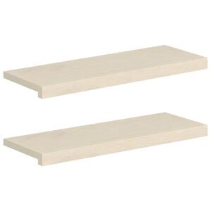 vidaXL Schodov&eacute; n&aacute;&scaron;lapy 2 ks 70 x 25 x 2 cm B&iacute;l&aacute; Masivn&iacute; dubov&eacute; dřevo