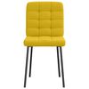 vidaXL J&iacute;deln&iacute; židle 6 ks žlut&eacute; samet