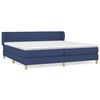 vidaXL Box spring postel s matrac&iacute; modr&aacute; 200x200 cm textil