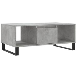 vidaXL Konferenčn&iacute; stolek betonově &scaron;ed&yacute; 90x50x36,5 cm kompozitn&iacute; dřevo