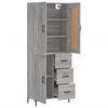 vidaXL Skř&iacute;ň highboard &scaron;ed&aacute; sonoma 69,5 x 34 x 180 cm kompozitn&iacute; dřevo