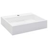 vidaXL Umyvadlo 50 x 38 x 13 cm miner&aacute;ln&iacute;/mramorov&yacute; kompozit b&iacute;l&eacute;
