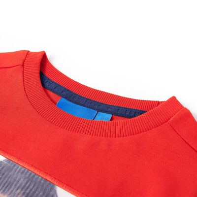 Dětské tričko s dlouhým rukávem červené 92
