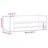 vidaXL N&aacute;stěnn&aacute; police hněd&yacute; dub 100 x 35 x 30,5 cm kompozitn&iacute; dřevo