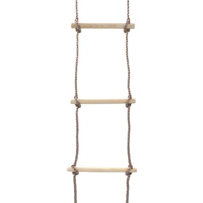 vidaXL Dětský provazový žebřík 290 cm dřevo