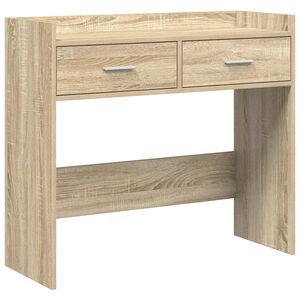 vidaXL Konzolov&yacute; stolek Dub sonoma 90 x 35 x 80 cm Kompozitn&iacute; dřevo