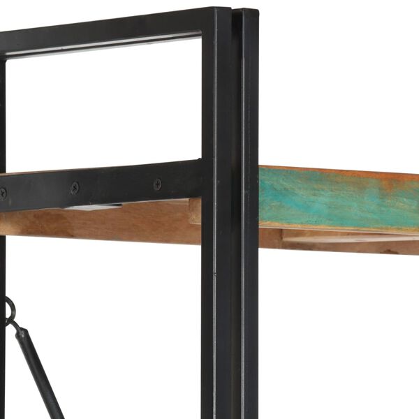 vidaXL Knihovna s 5 policemi 90x30x180 cm masivní recyklované dřevo