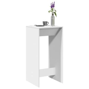 vidaXL Barov&yacute; stůl b&iacute;l&yacute; 51 x 50 x 103,5 cm kompozitn&iacute; dřevo