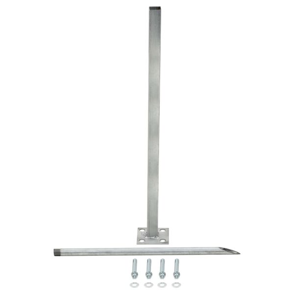 vidaXL N&aacute;hradn&iacute; ocelov&eacute; nohy 2 ks 115 cm stř&iacute;brn&eacute;