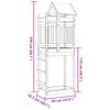 vidaXL Hern&iacute; věž Hněd&aacute; 85 x 52,5 x 239 cm Masivn&iacute; borov&eacute; dřevo