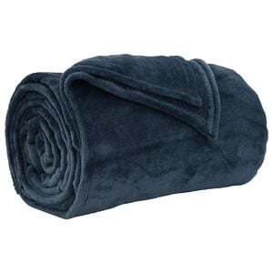 vidaXL Přehoz N&aacute;mořnick&aacute; modr&aacute; 220 x 240 cm 1.37 kg Fleece