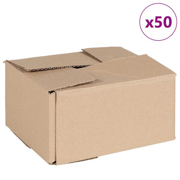 vidaXL Skl&aacute;dac&iacute; box 50 pcs Př&iacute;rodn&iacute; 20 x 15 x 10 cm Lepenka