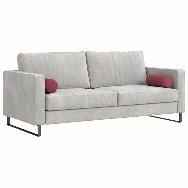 vidaXL Polštáře 2 pcs Víno Červené Ø 15 x 40 cm textil