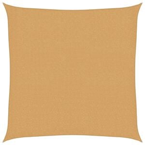 vidaXL Plachta proti slunci 160 g/m&sup2; čtverec p&iacute;skov&aacute; 2 x 2 m HDPE
