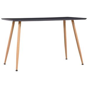 vidaXL J&iacute;deln&iacute; stůl &scaron;ed&yacute; a dubov&yacute; 120 x 60 x 74 cm MDF